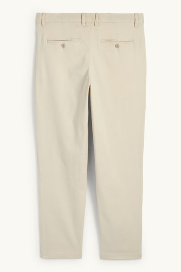 Hommes - Chino - tapered fit - beige clair