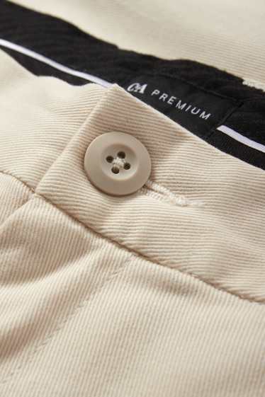 Hommes - Chino - tapered fit - beige clair