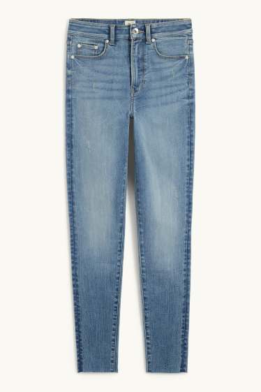 Dámské - Skinny jeans - high waist - LYCRA® ADAPTIV Fiber - džíny - světle modré