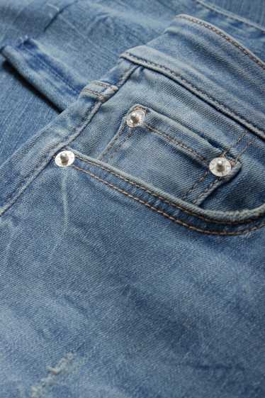 Dámské - Skinny jeans - high waist - LYCRA® ADAPTIV Fiber - džíny - světle modré