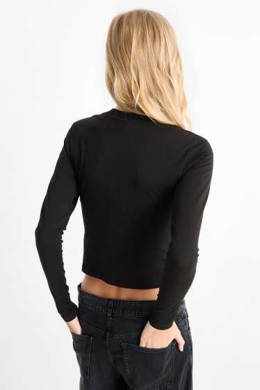 Femmes - Haut court à manches longues - Red Hot Chili Peppers - noir