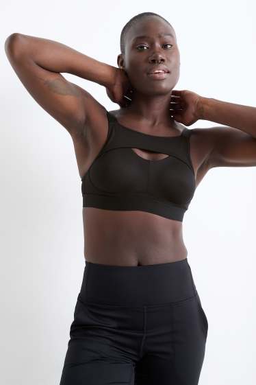 Damen - Funktions-BH - 4 Way Stretch - schwarz