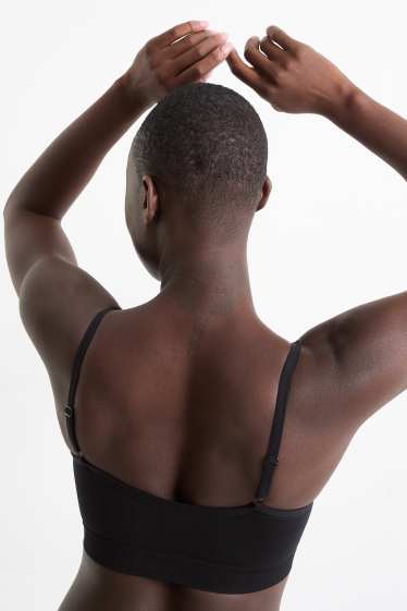 Damen - Bustier - seamless - schwarz