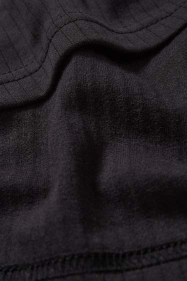 Uomo - Maglia intima - a coste - nero