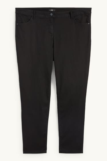 Dona - Slim jeans - mid waist  - negre