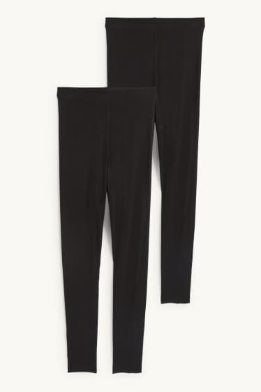 Damen - Multipack 2er - Leggings - schwarz