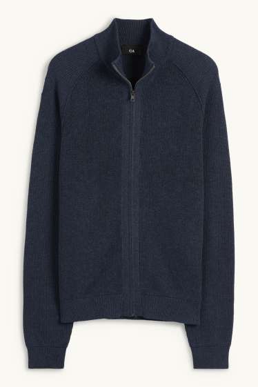 Herren - Strickjacke - dunkelblau