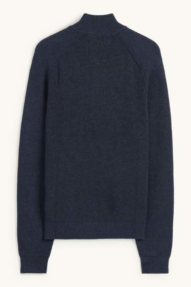 Herren - Strickjacke - dunkelblau