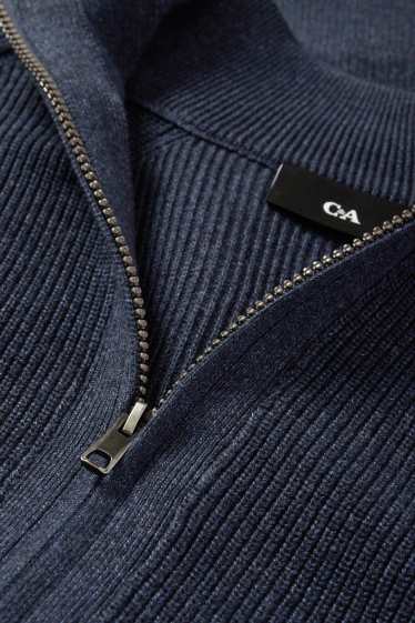 Herren - Strickjacke - dunkelblau