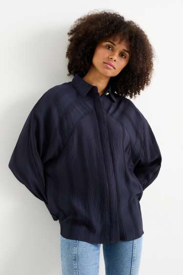 Women - Blouse - dark blue