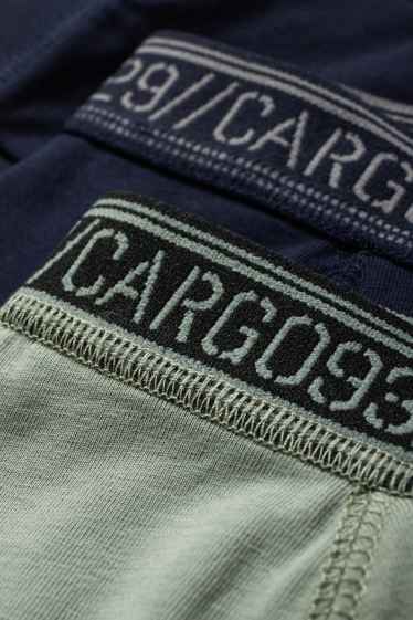 Enfants garçons - Lot de 2 - caleçons longs - bleu foncé