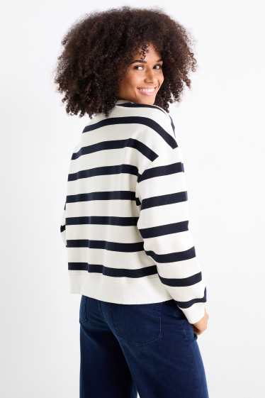 Dona - Dessuadora - de ratlles - blau/blanc