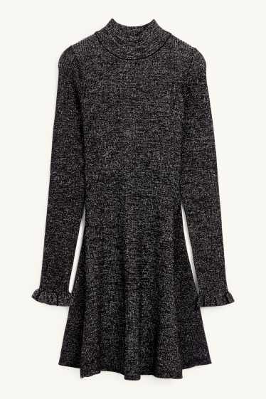 Nena - Vestit de punt - brillant - negre