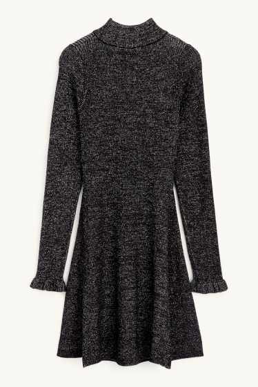 Nena - Vestit de punt - brillant - negre