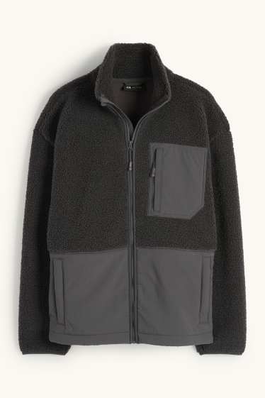 Bărbați - Jachetă de fleece termoizolantă - negru