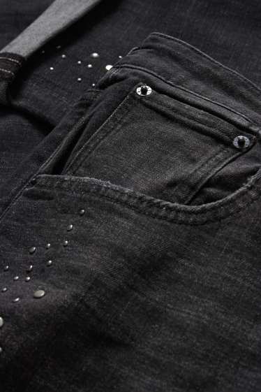 Femmes - Boyfriend jean - mid waist - gris foncé