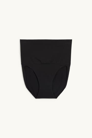 Femmes - Culotte gainante - sans coutures - noir