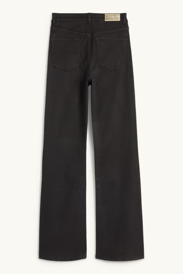 Dona - Flared jeans - high waist - texà gris fosc