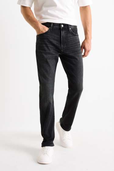 Uomo - Straight jeans - jeans termici - Flex jog denim - jeans grigio scuro