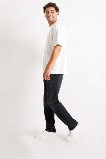 Uomo - Straight jeans - jeans termici - Flex jog denim - jeans grigio scuro