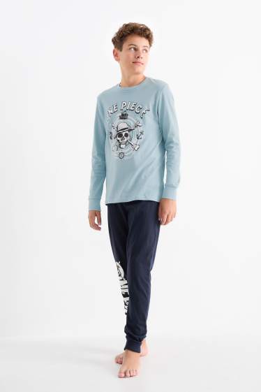 Kinder Jungen - One Piece - Pyjama - 2 teilig - türkis