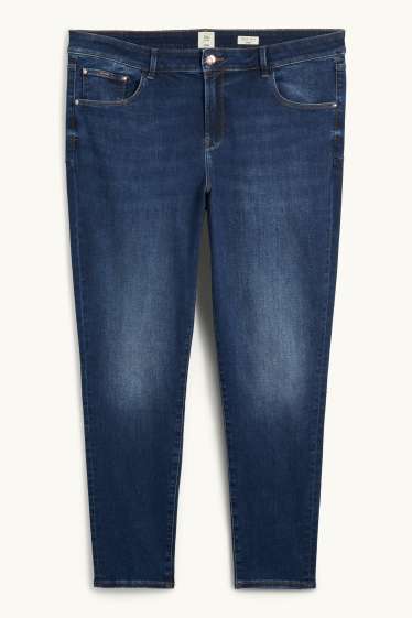 Dámské - Skinny jeans - mid waist - tvarující džíny - LYCRA® - džíny - modré