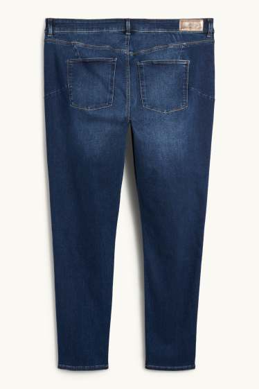 Dámské - Skinny jeans - mid waist - tvarující džíny - LYCRA® - džíny - modré