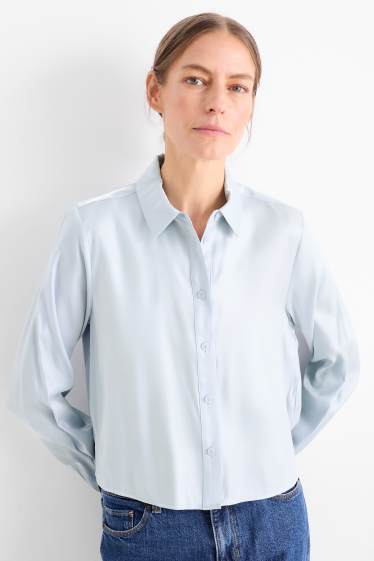 Dames - Blouse - lichtblauw