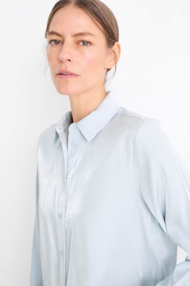 Dames - Blouse - lichtblauw