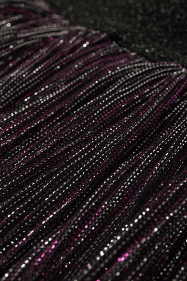 Kinder Mädchen - Halloween - Rock - glänzend - lila