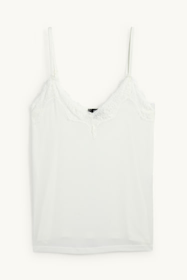 Dona - Samarreta sense mànigues - blanc trencat