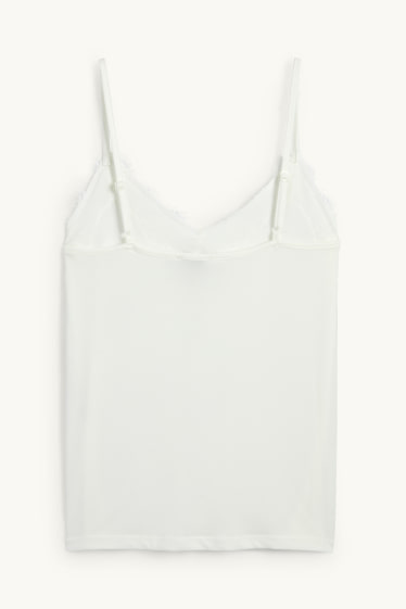 Dona - Samarreta sense mànigues - blanc trencat