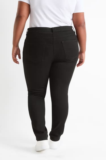 Dona - Slim jeans - mid waist  - negre