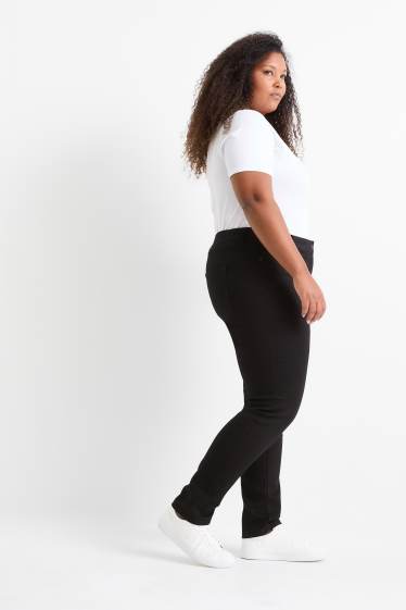 Dona - Slim jeans - mid waist  - negre