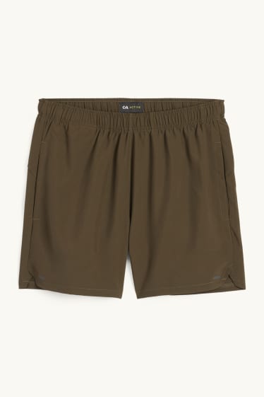 Hommes - Short de sport - vert foncé