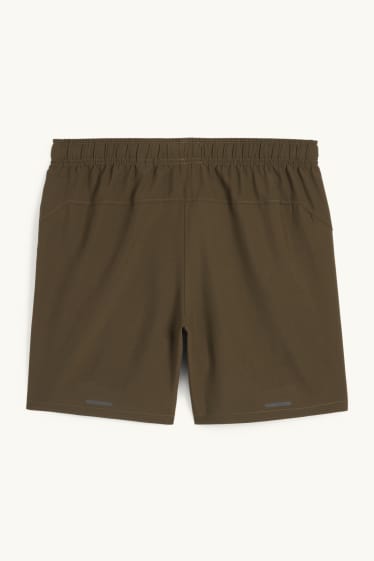 Hommes - Short de sport - vert foncé