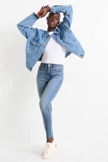 Dámské - Skinny jeans - high waist - LYCRA® ADAPTIV Fiber - džíny - světle modré