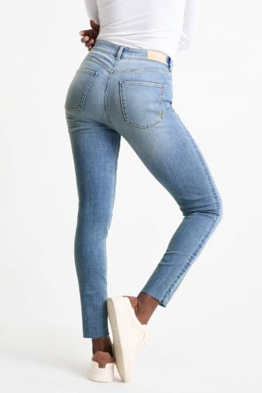Dámské - Skinny jeans - high waist - LYCRA® ADAPTIV Fiber - džíny - světle modré