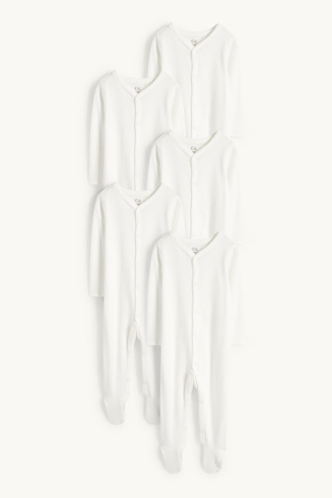 Unisexe - Pyjama pour bébé - blanc crème
