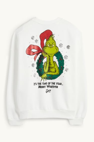 Damen - Sweatshirt - Der Grinch - cremeweiss