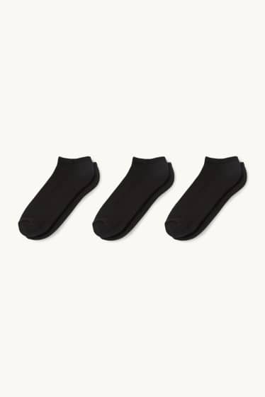 Damen - Multipack 3er - Sneakersocken - schwarz