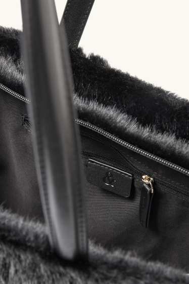 Damen - Großer Shopper - schwarz