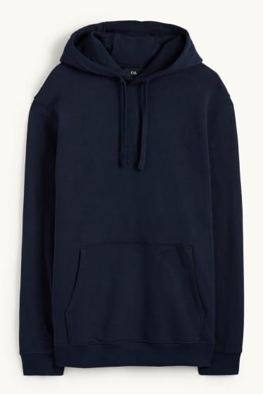 Hommes - Sweat à capuche - bleu foncé