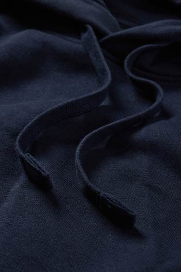 Hommes - Sweat à capuche - bleu foncé