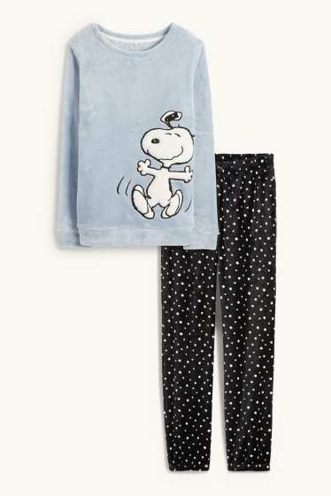 Dona - Pijama d’hivern - Snoopy - blau clar