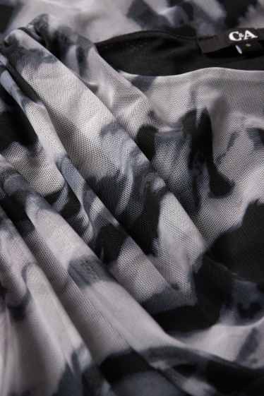 Dames - Longsleeve - met patroon - grijs