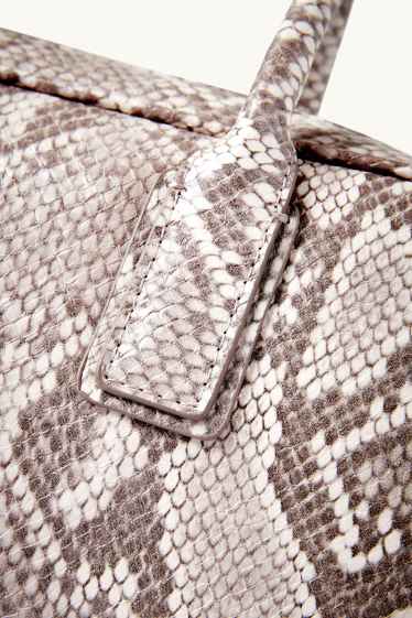 Femmes - Sac d’épaule - synthétique - à motif - beige