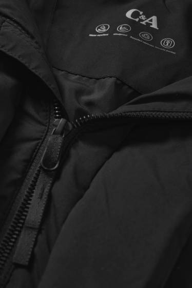 Heren - Parka met capuchon - winter - waterafstotend - zwart