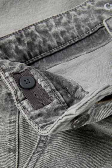 Kinderen: jongens - Cargo jeans - thermojeans - jeanslichtgrijs