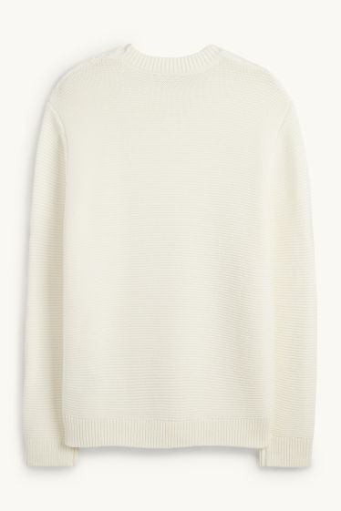 Home - Jersei - texturat - blanc trencat